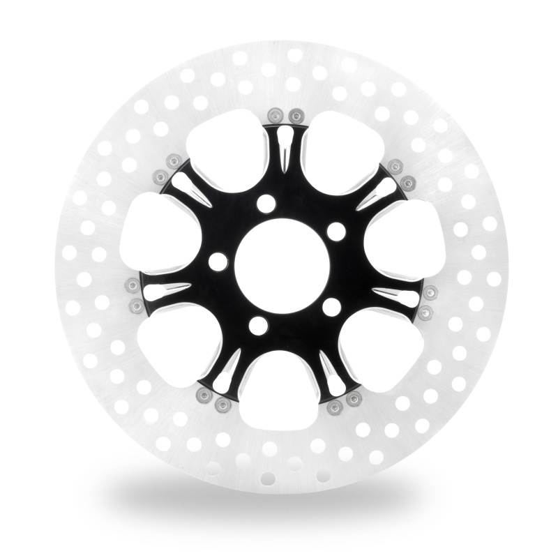 Performance Machine 11.8" Virtue Front Brake Rotor Black/Chrome - Click Image to Close