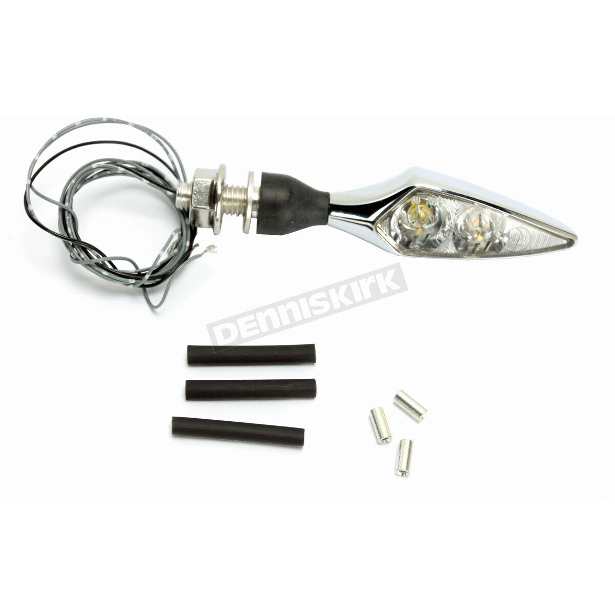 Kuryakyn Rhombus Front Right Marker Light White/Amber Chrome - Click Image to Close