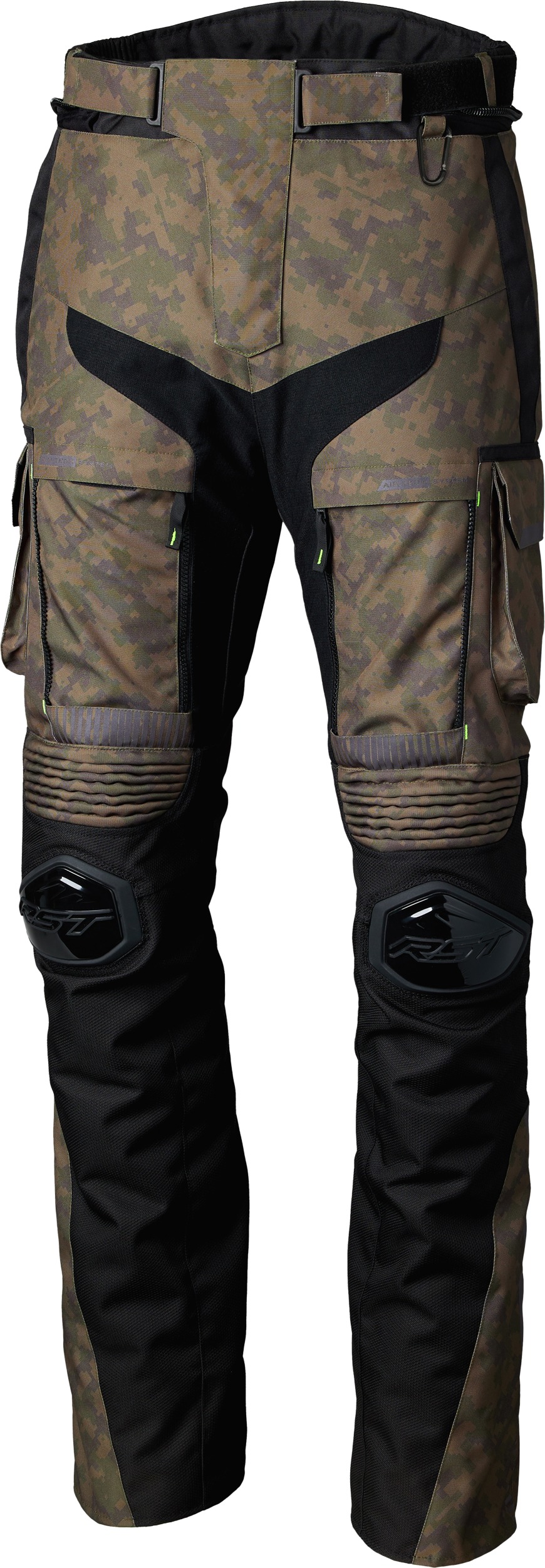 RST Pro Series Ranger CE Pants Digi Green Textile US 34 - Adventure touring pants, green, size US 34 - Click Image to Close