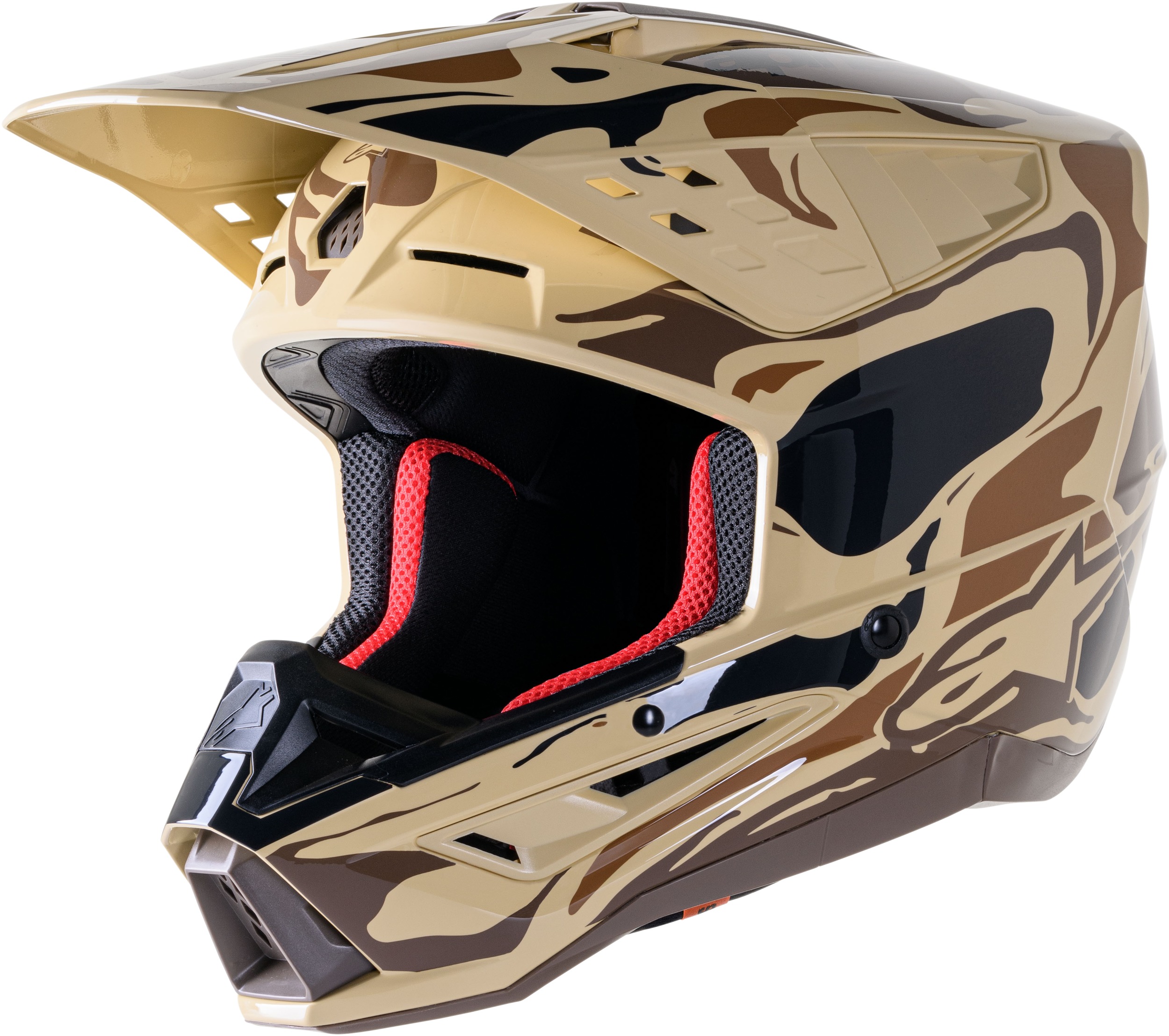 Alpinestars S-M5 Mineral Helmet Brown/Kangaroo Matte - XL - Click Image to Close