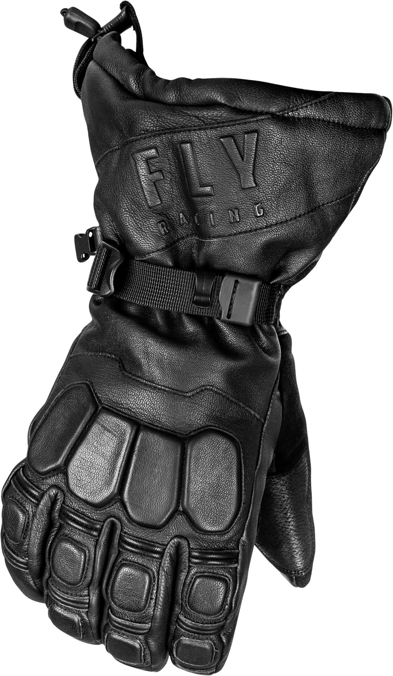 Fly Racing Glacier Gloves Black Small - Cold weather snow gloves, size small, black - Click Image to Close