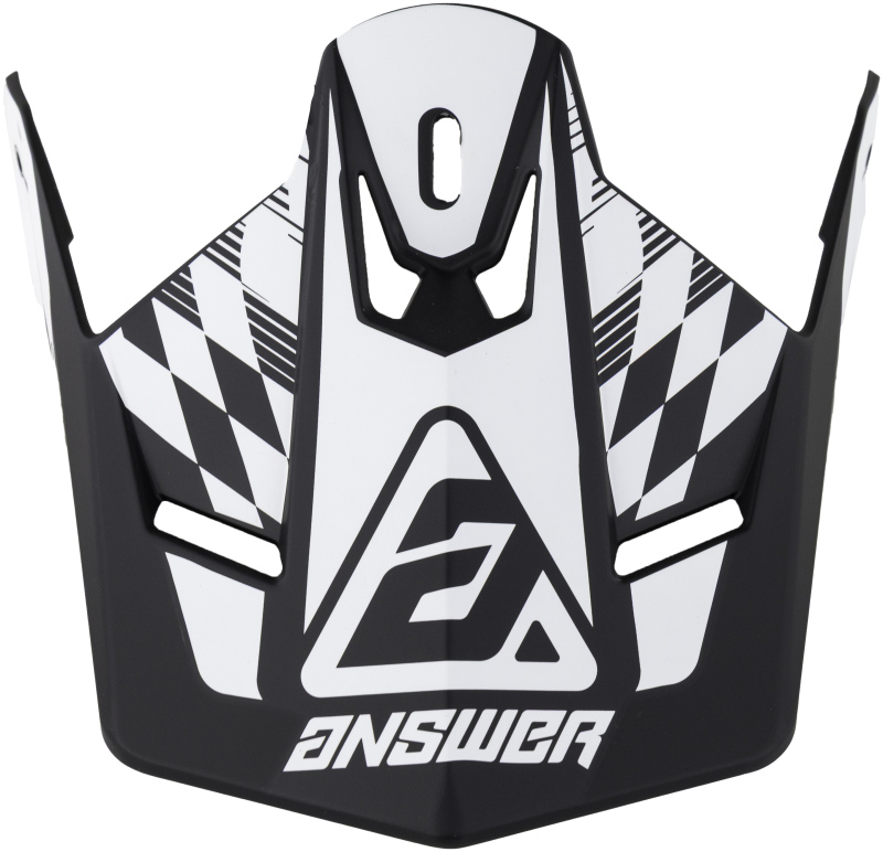 Answer AR1 Sweep Visor Black/White Youth - Replacement visor for AR1 Sweep Youth helmet - Click Image to Close