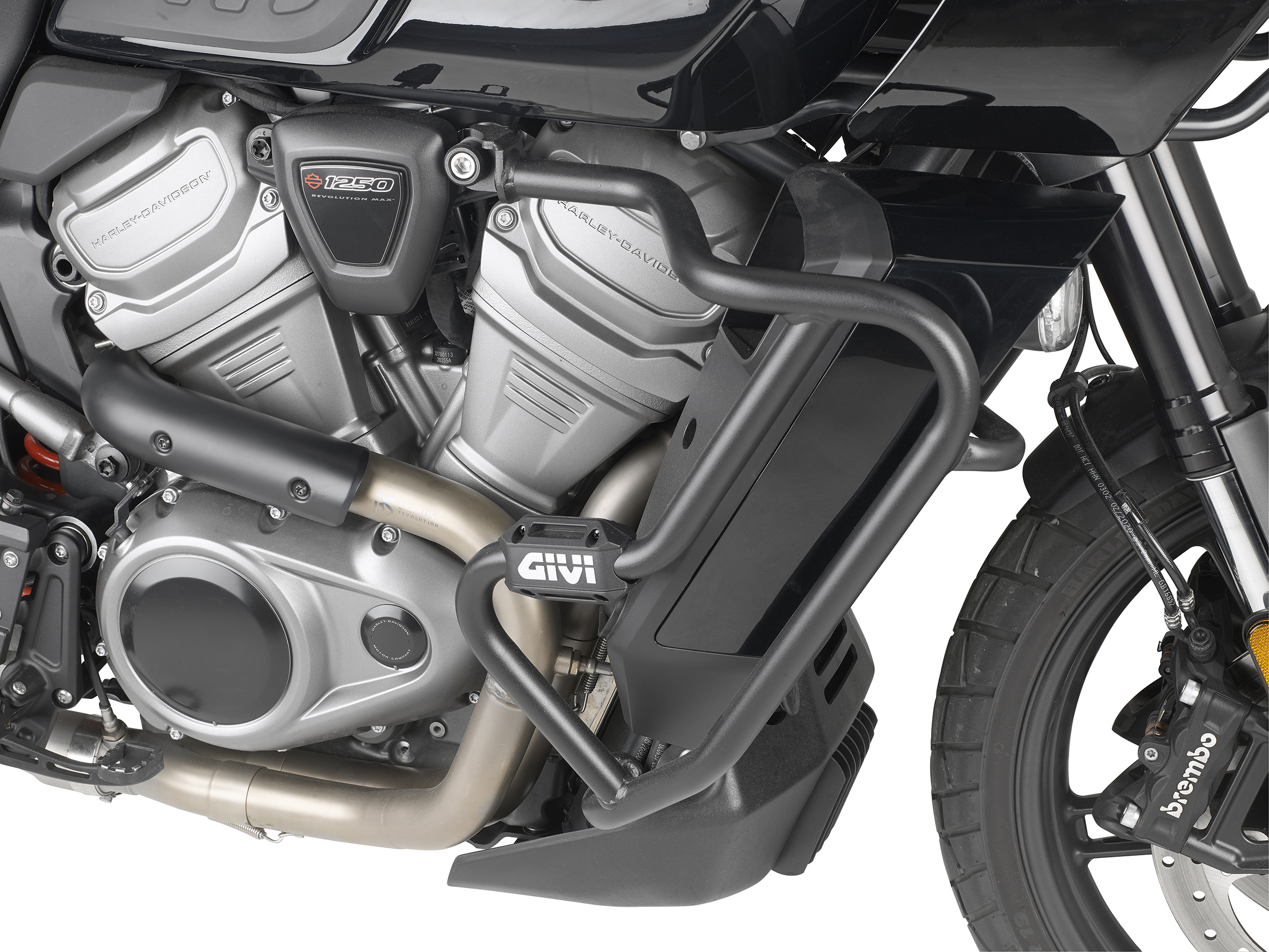Givi Black Engine Guard TN8400 Fits 2021 HD Pan America 1250 - Click Image to Close