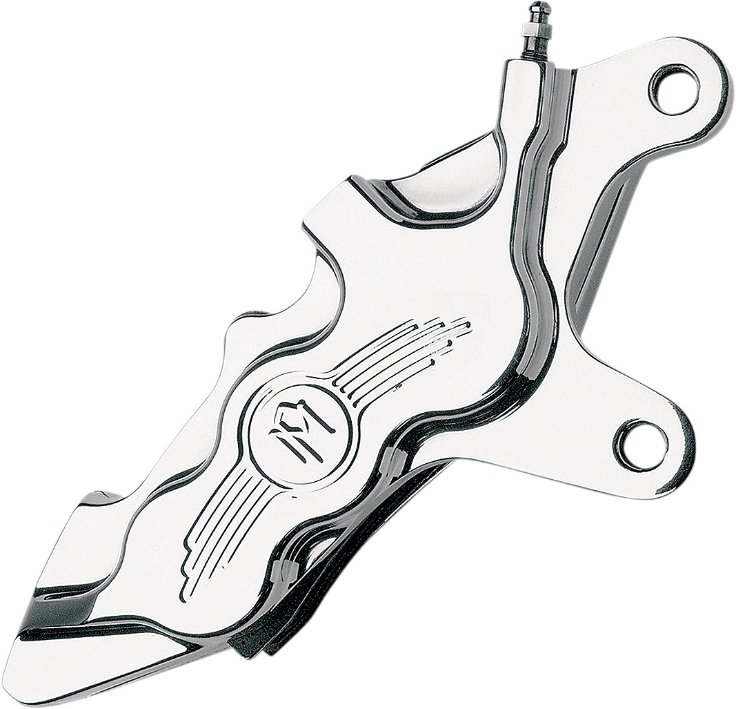 00-21 HD Caliper 112x6B Right - For 13in Disc - Chrome - Click Image to Close