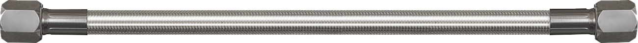 Goodridge 9in Universal Oil Line Assembly Clear Fittings - Universal 9in oil line with clear fittings - Click Image to Close
