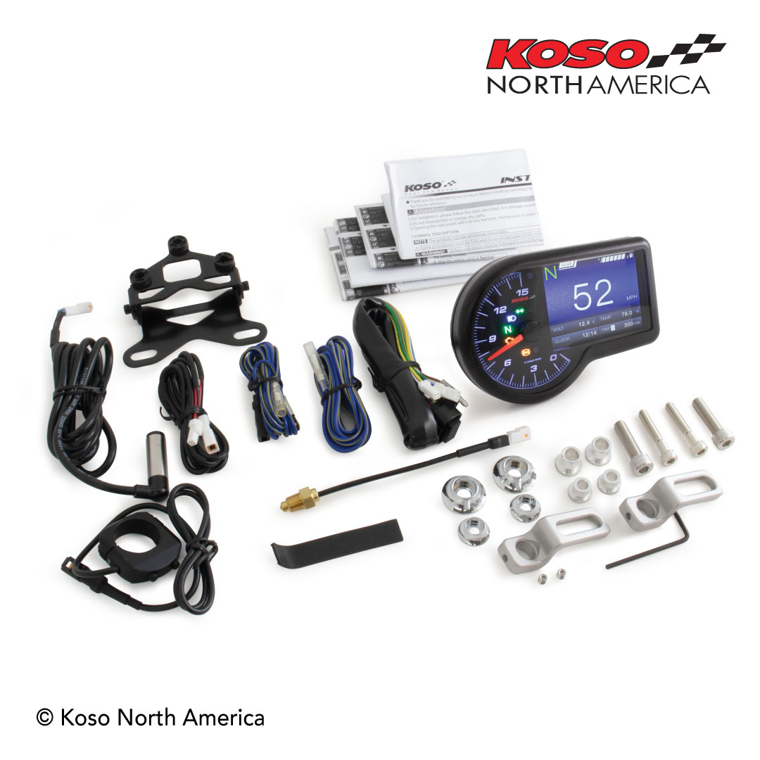 RX-3 GP Style TFT Multifunction Gauge - Speedo, Tach, Fuel, & More - Click Image to Close