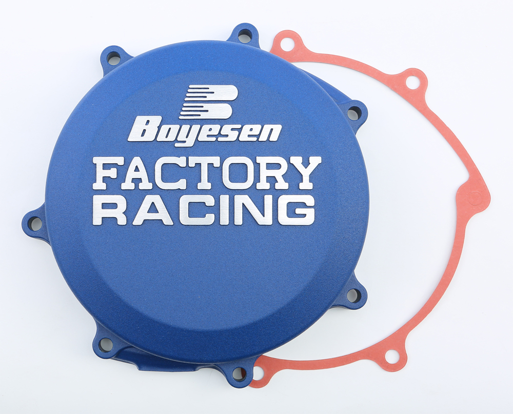 Factory Racing Clutch Cover Blue - For WR250F YZ250F/FX - Click Image to Close