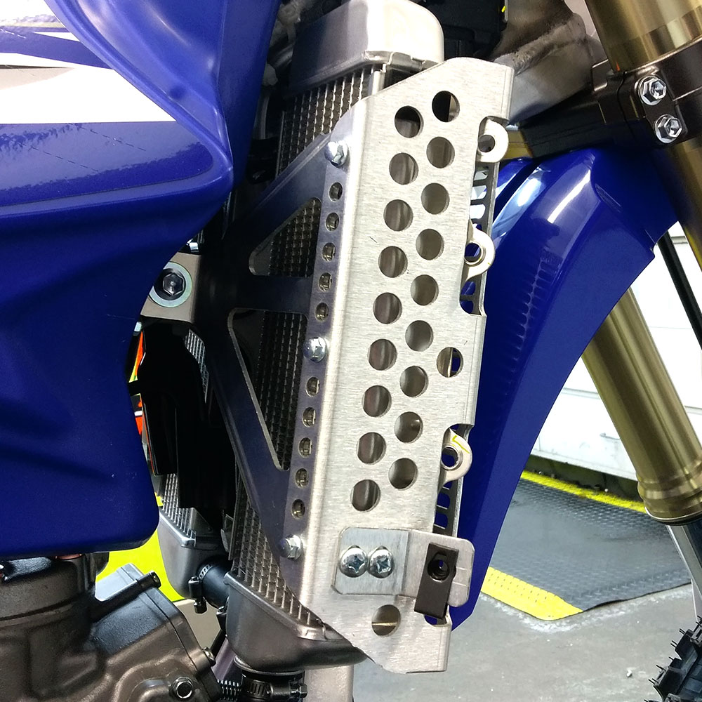 Aluminum Radiator Guard - For 16-20 Yamaha YZ125 YZ250 YZ250X - Click Image to Close