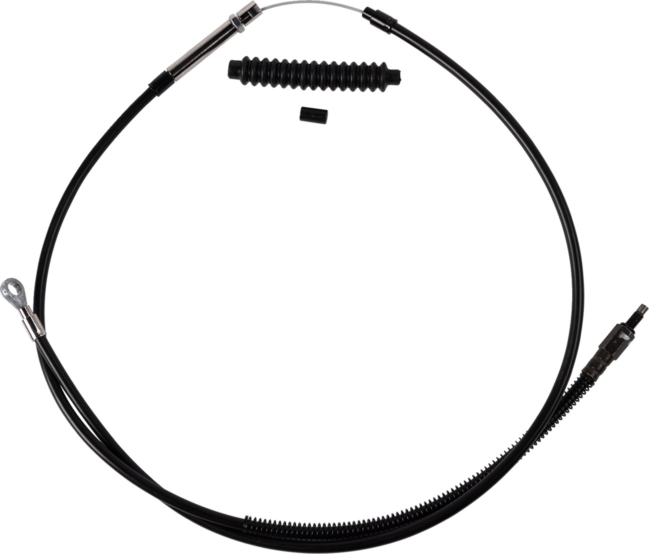 Barnett High-Efficiency Black Clutch Cable For Harley-Davidson - Reduces lever effort by up to 40% For Harley-Davidson - Click Image to Close