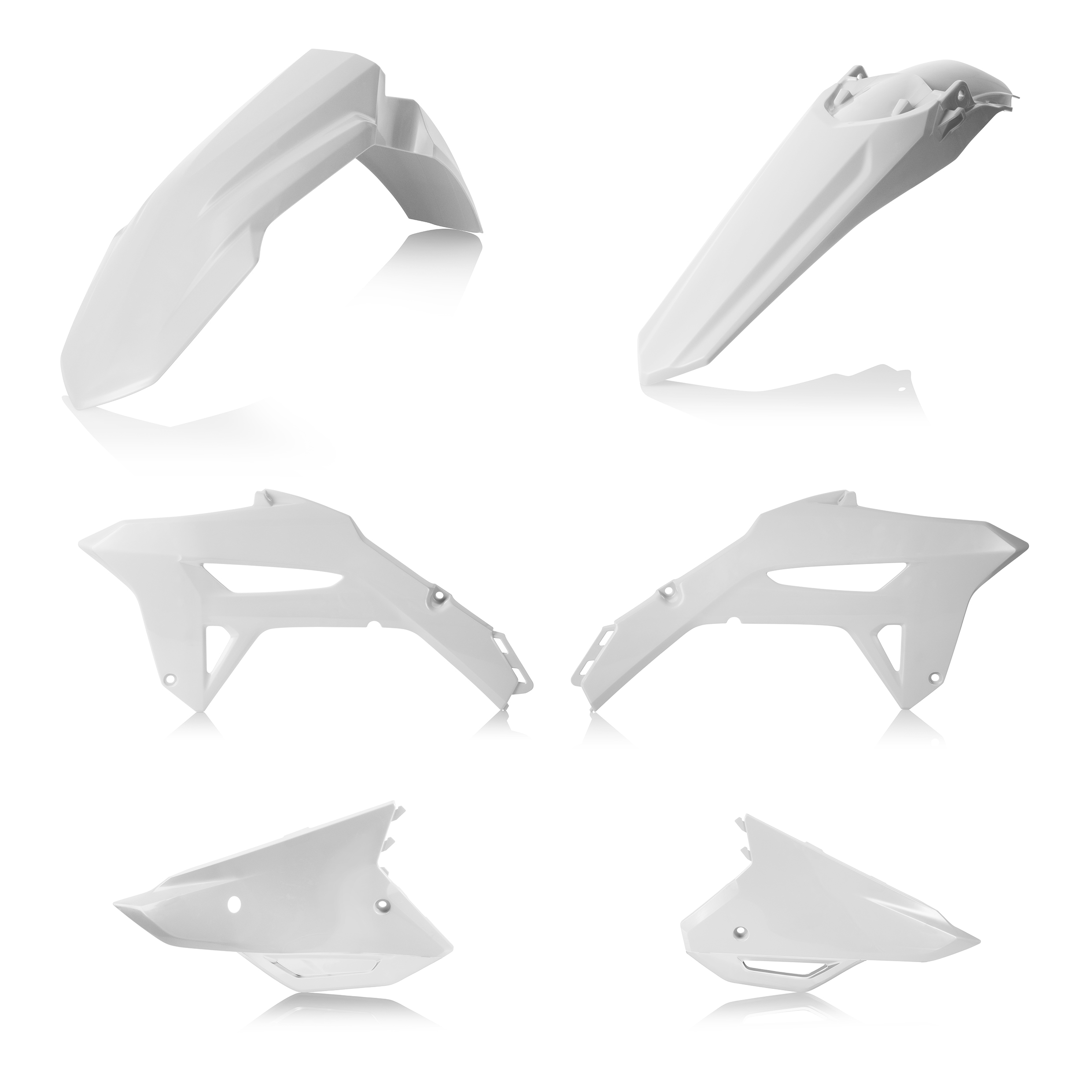 Acerbis Plastic Kit White For 22+ CRF250R 21-24 CRF450R - White plastic kit For 22+ CRF250R, 21-24 CRF450R - Click Image to Close