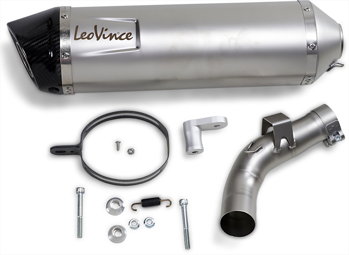 Leo Vince LV One Evo Slip-On Exhaust Stainless Fits 2019 Kawasaki Versys 1000 - Click Image to Close