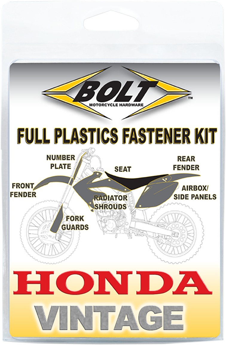 Full Plastic Fastener Kit - For 93-97 Honda CR125R, 92-96 CR250R - Click Image to Close