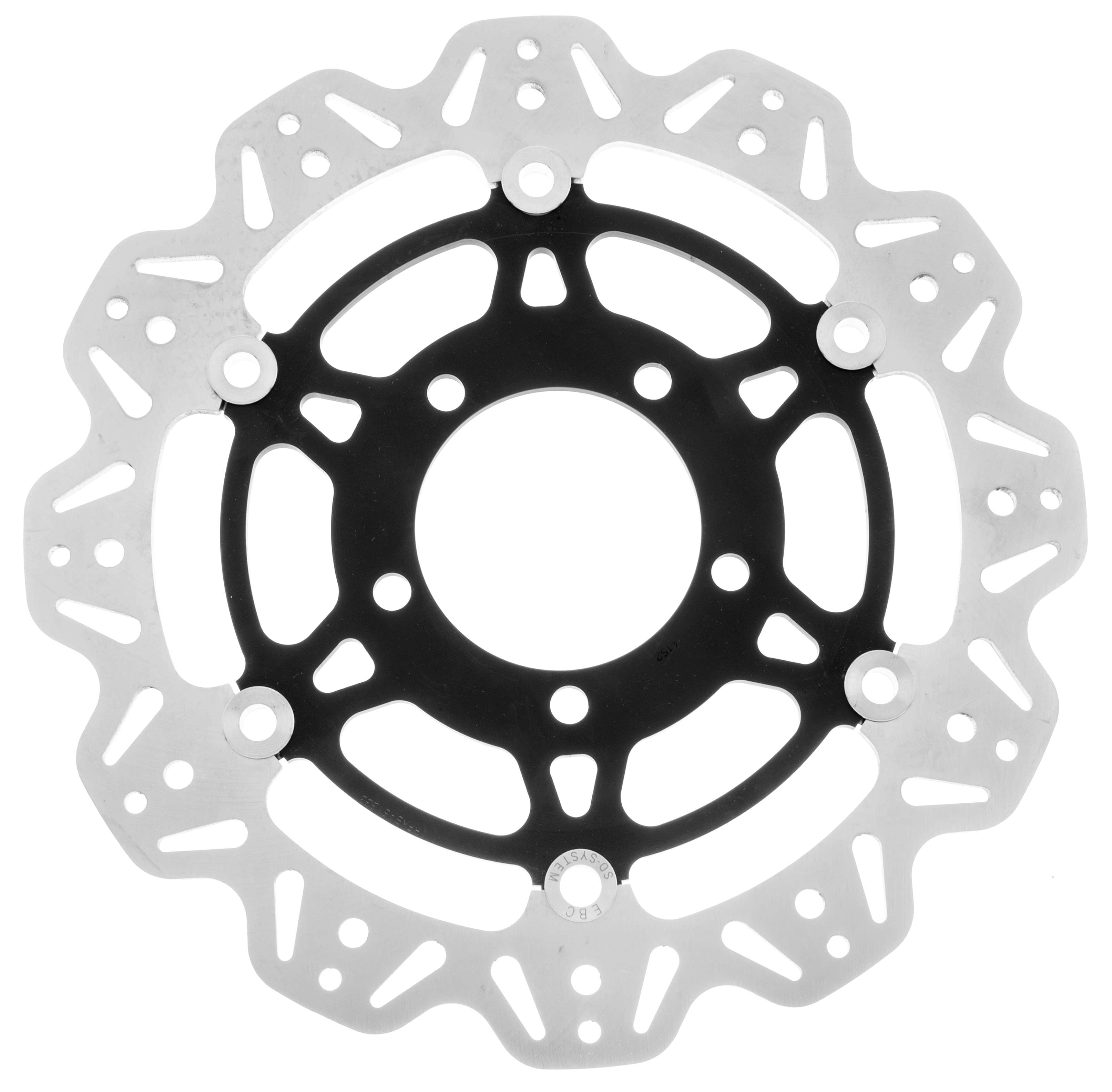 VEE Style Brake Rotor - Black Center - Click Image to Close