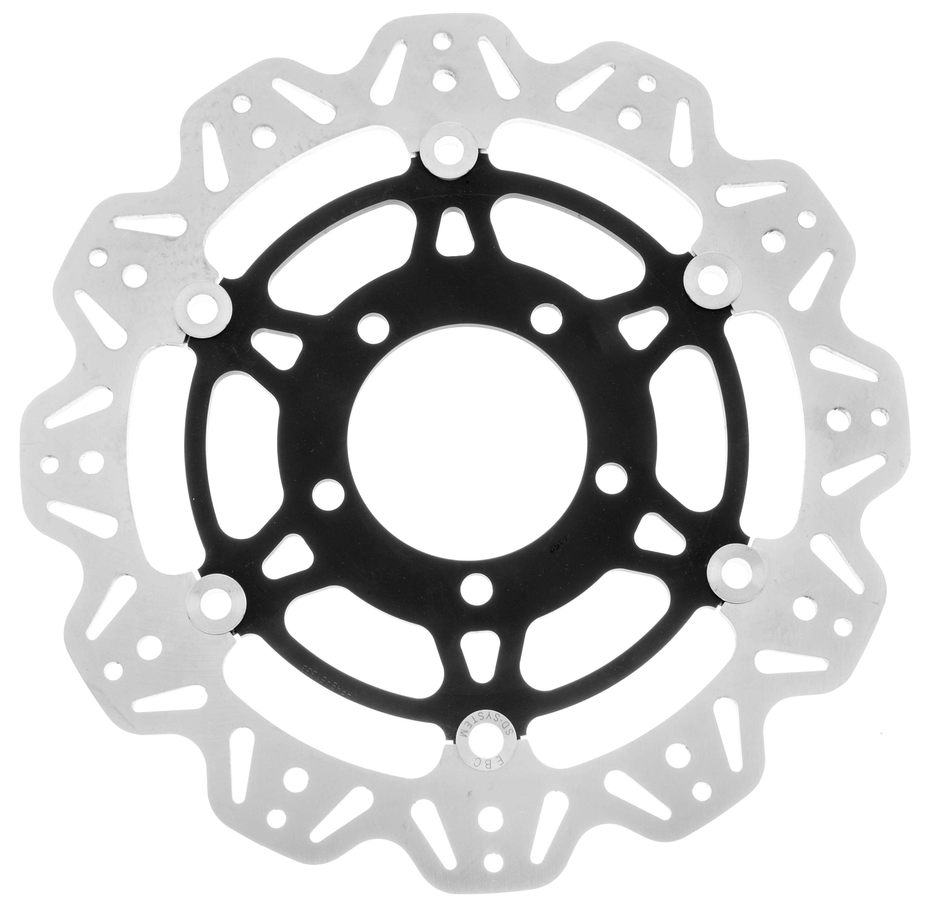 VEE Style Brake Rotor - Black Center - Click Image to Close