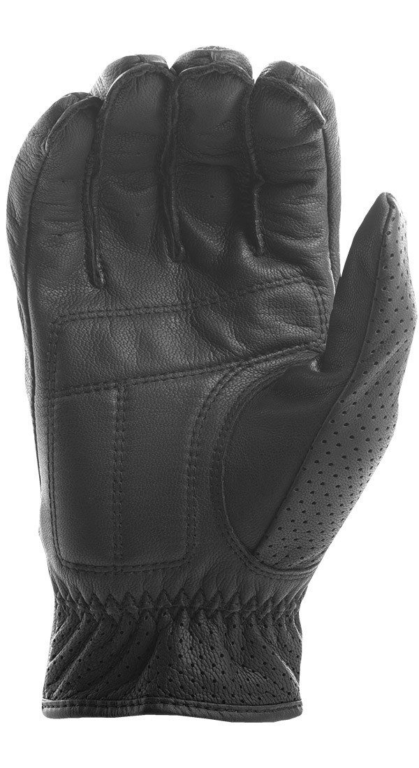 Jab Full Perforated Gloves - Black Medium - Click Image to Close