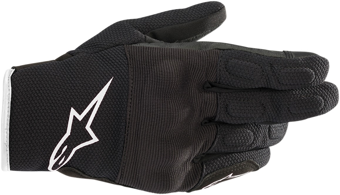 Women's S-Max Drystar Street Riding Gloves Black/White Small - Click Image to Close