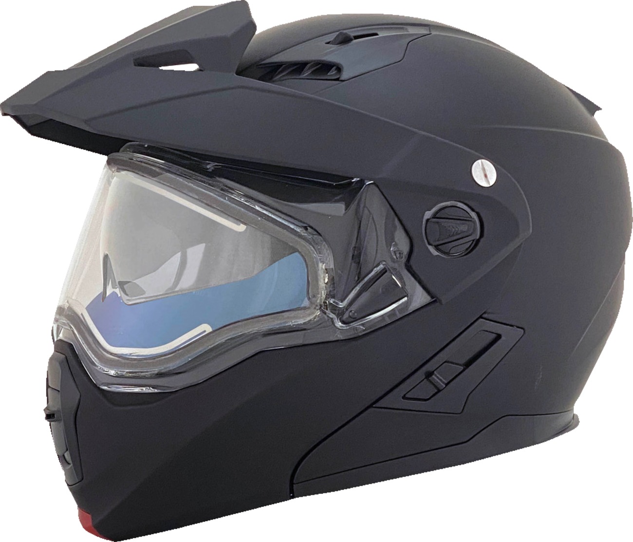 AFX FX-111DS Electric Snow Helmet Matte Black Small - Heated shield modular snow helmet, Matte Black, Small - Click Image to Close