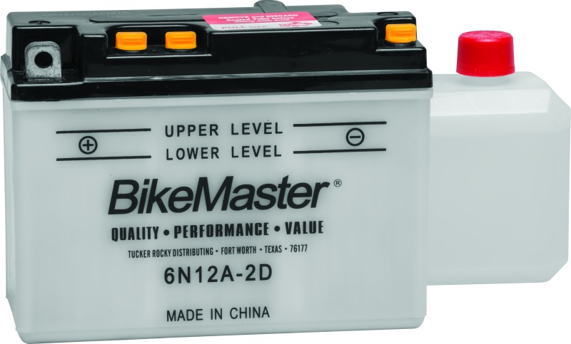 BikeMaster 6N12A-2D Conventional Battery - 6N12A-2D conventional battery by BikeMaster - Click Image to Close