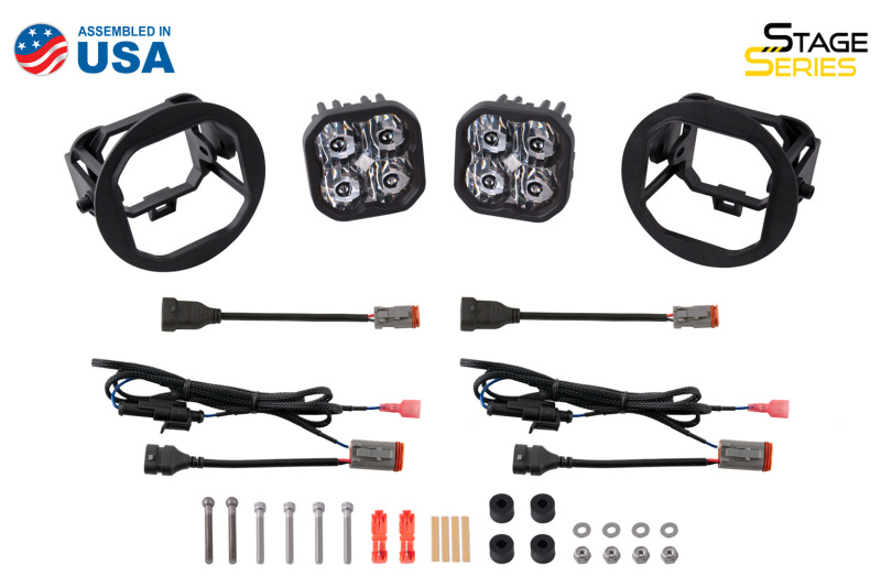 SS3 Pro Type FT Kit Yellow SAE Fog Lights Pair Diode Dynamics - Click Image to Close