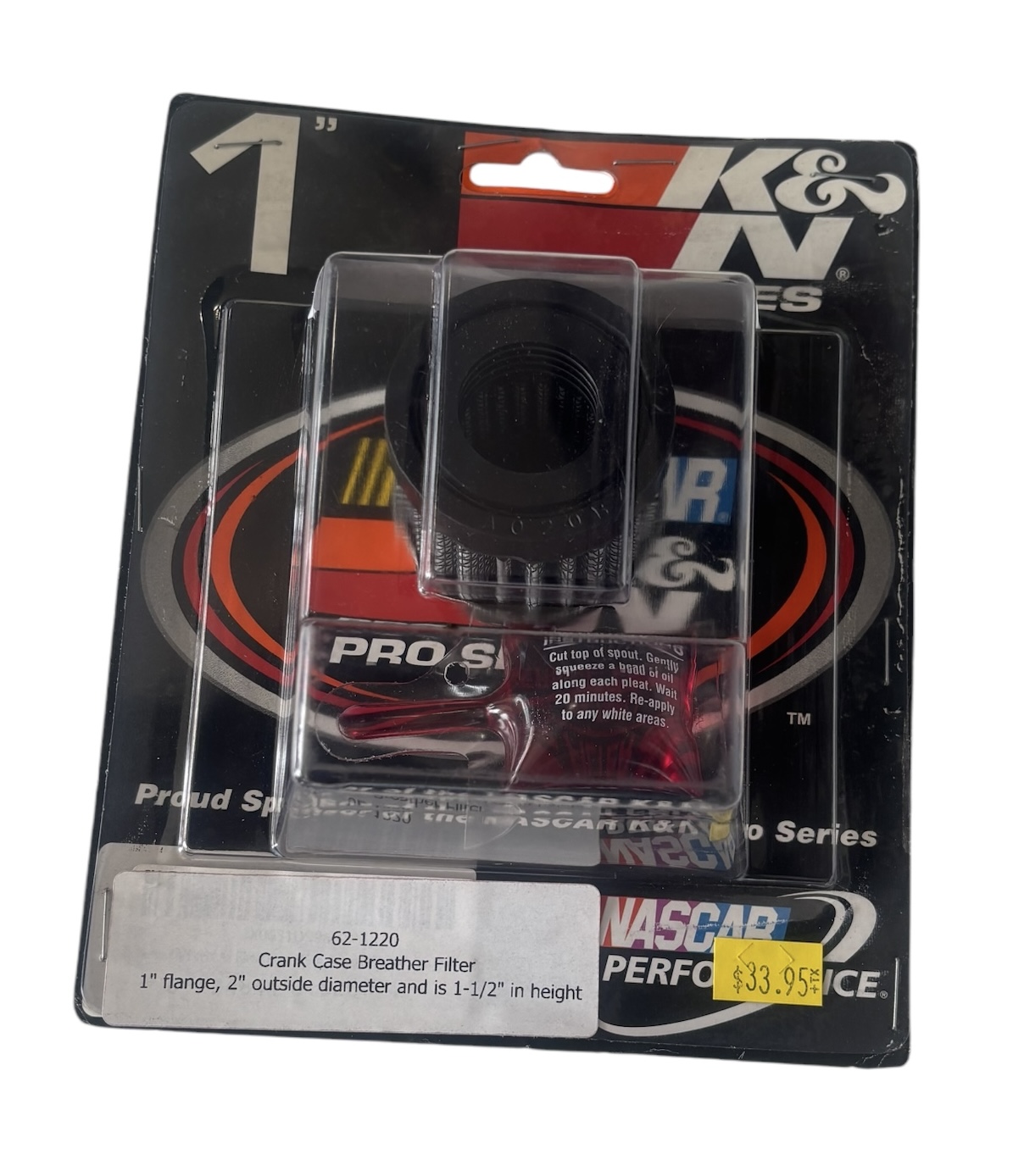 K&N Vent Air Filter - Universal vent air filter - Click Image to Close