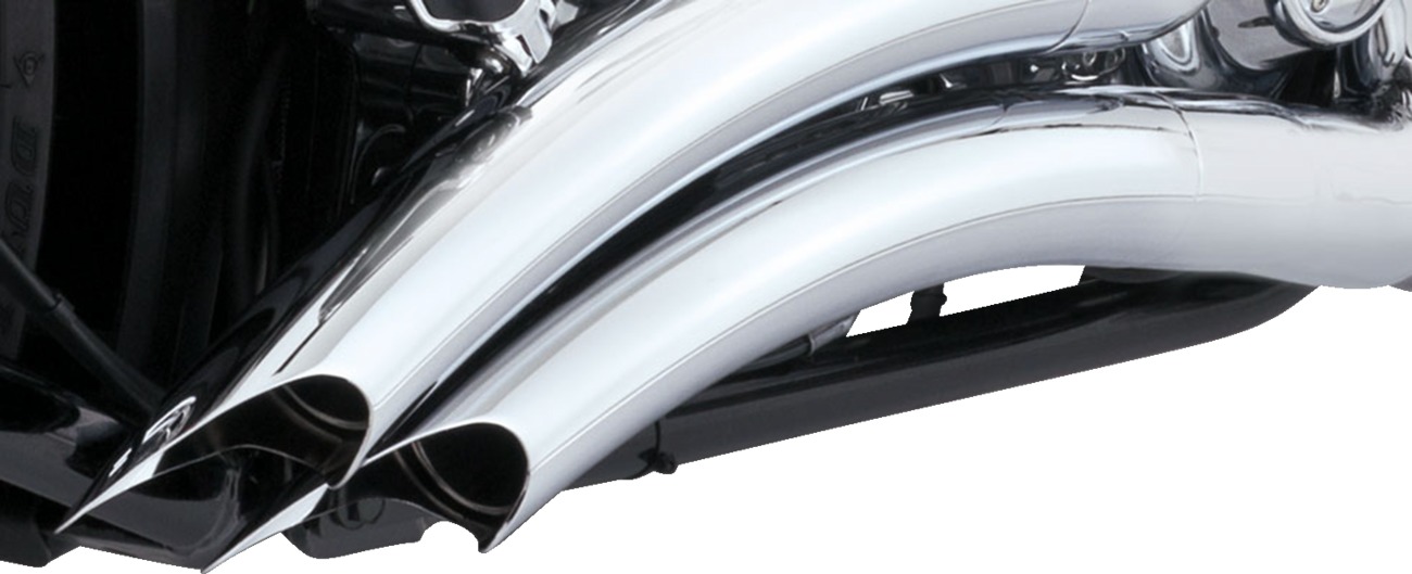 13-17 Harley Davidson Softail Breakout Big Radius PCX Full System Exhaust - Chrome - Click Image to Close