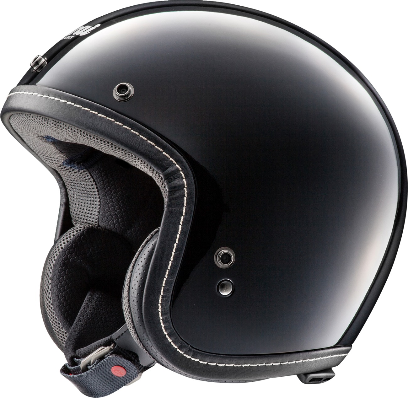 Arai Classic-V Helmet Black 2XL - Classic open-face helmet in black, size 2XL - Click Image to Close