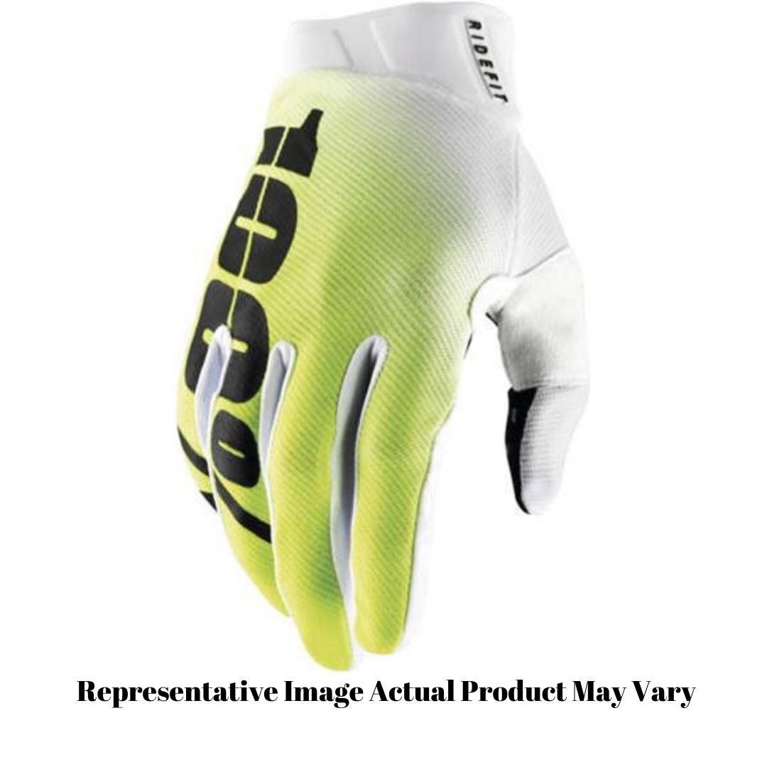 100% Ridefit XL Yellow Gloves for Motocross & ATV - Click Image to Close