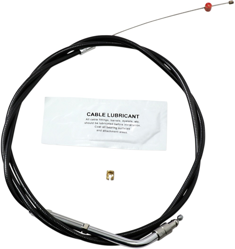 Barnett Vinyl Throttle Cable Black +6" - Click Image to Close