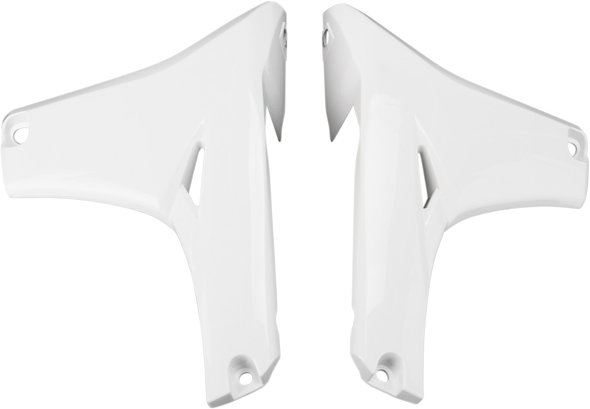 White Lower Radiator Shrouds - For 10-13 Yamaha YZ450F - Click Image to Close