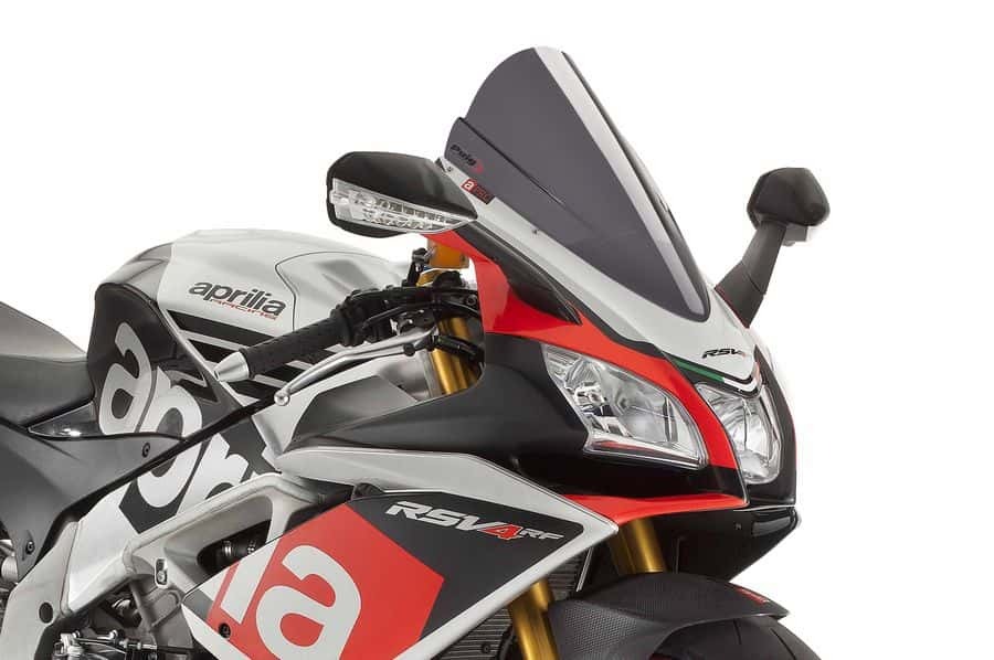 Puig Racing Windscreen Dark Smoke For Aprilia RSV4 RR RF 16-20 - Dark smoke windscreen for Aprilia RSV4 RR RF 16-20 - Click Image to Close