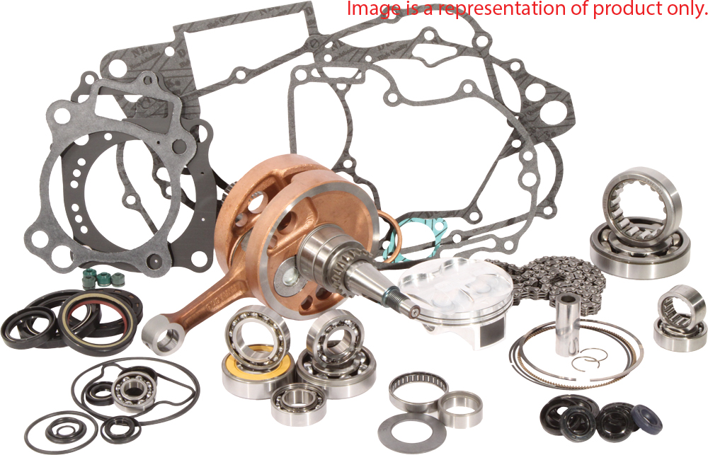 Engine Rebuild Kit w/ Crank, Piston Kit, Bearings, Gaskets & Seals - 03-04 WR250F - Click Image to Close