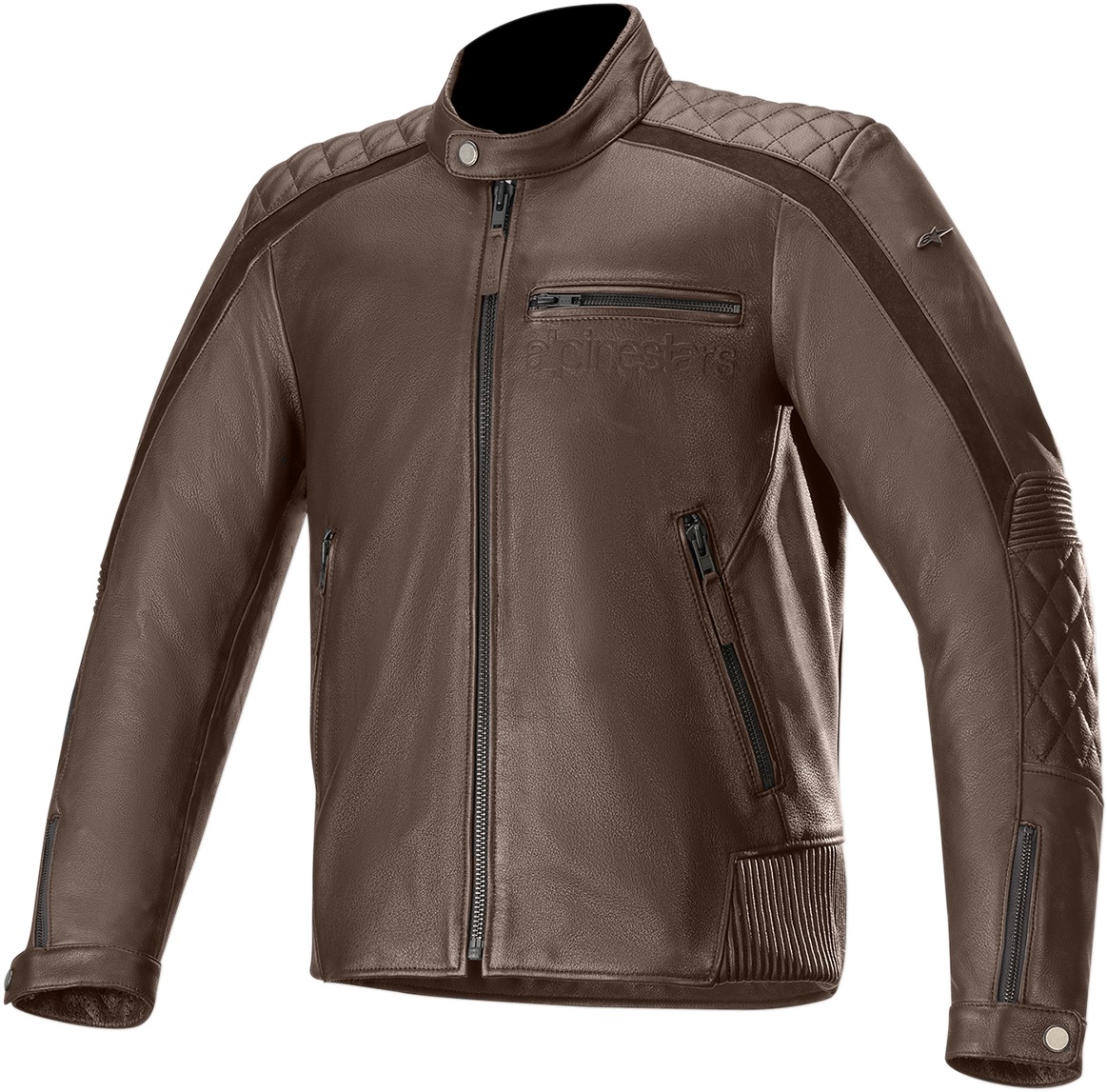 Hoxton V2 Leather Street Riding Jacket Brown US 58 - Click Image to Close