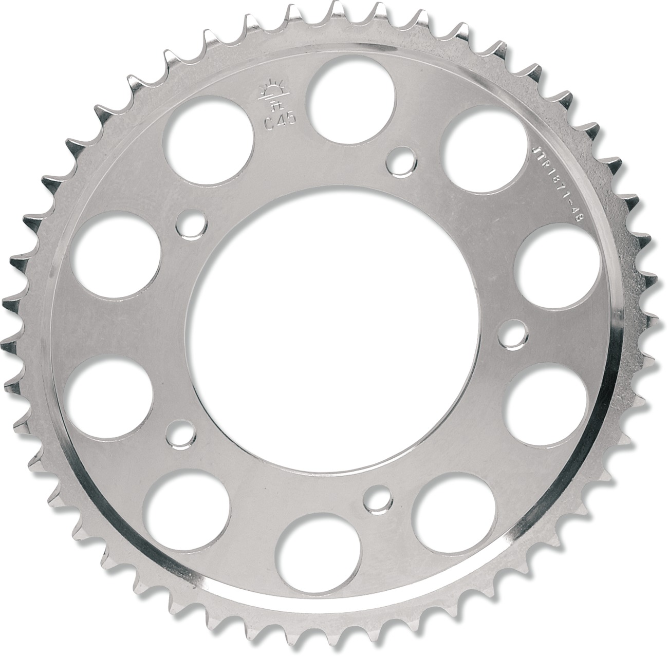 JT Sprockets Steel Rear Sprocket 38T-530 Natural - Click Image to Close