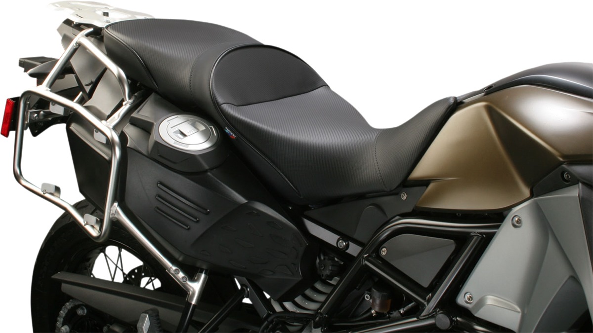 World Sport Performance Plain CarbonFX Vinyl Solo Seat - F800GS Adv - Click Image to Close