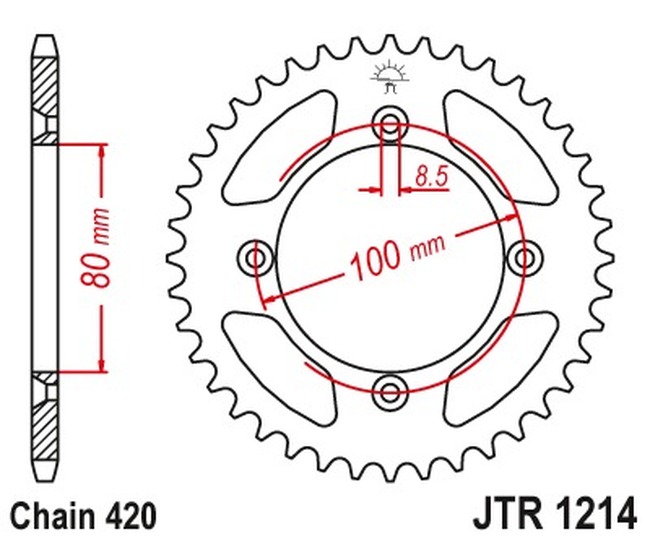 Steel Rear Sprocket - 47 Tooth 420 - For Honda CR/F XR 60/70/80/110 - Click Image to Close