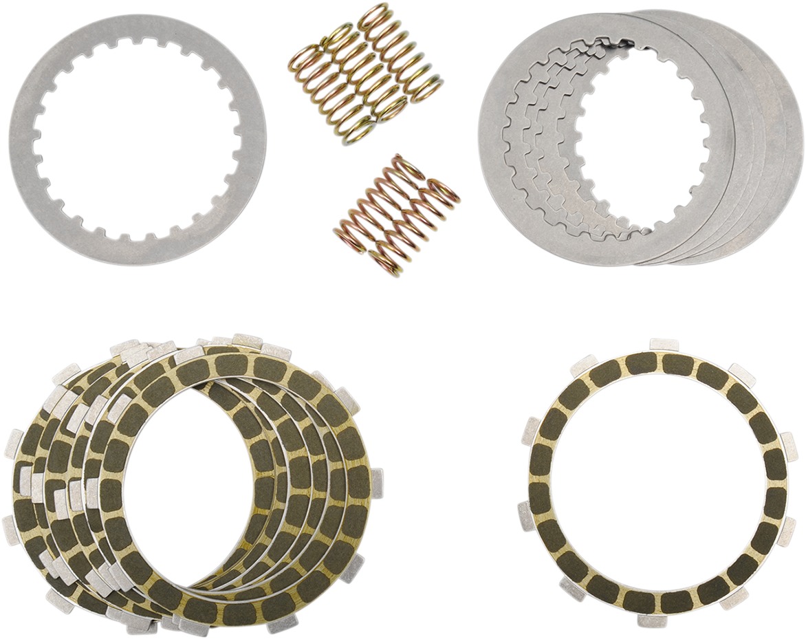 Complete Aramid Clutch Plate Kit w/ Steels & Springs - For 99-00 Honda CBR600F4 - Click Image to Close