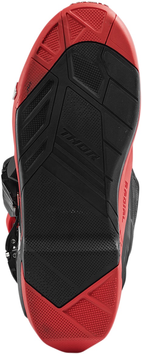 Radial Dirt Bike Boots - Black & Red Men's Size 14 - Click Image to Close