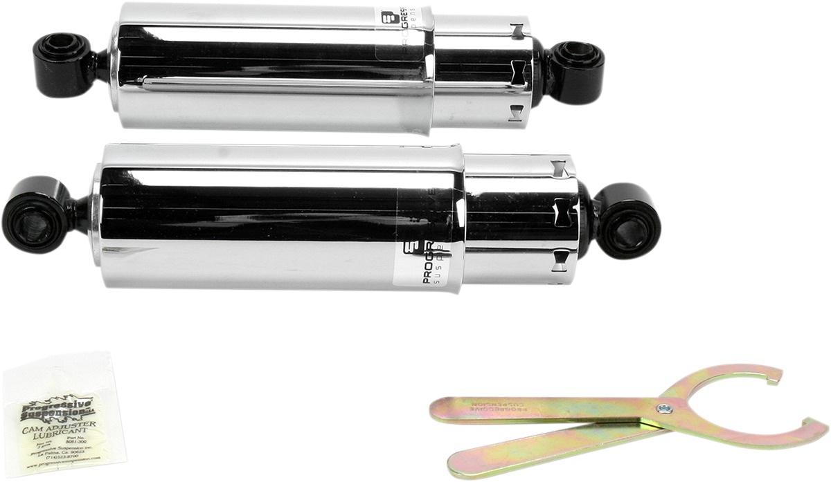 11" Full Cover 412 Series Shocks Chrome - Click Image to Close