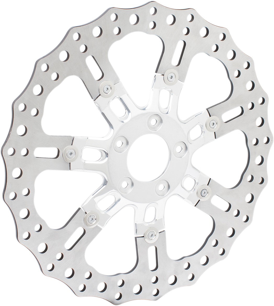 7-Valve Contour Floating Front Brake Rotor 356mm - For Harley - Click Image to Close
