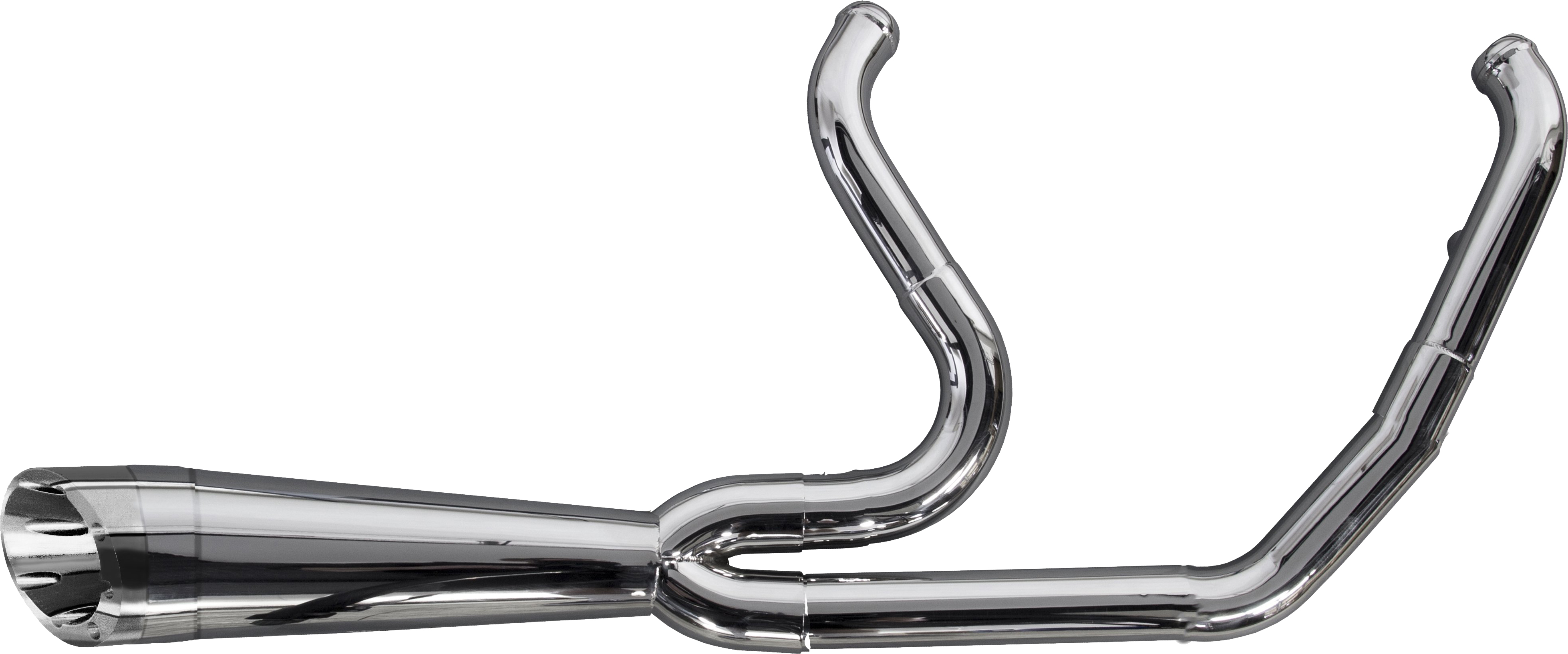 2-1 Comp-S Polished Turnout Full Exhaust - For 18-20 HD Softail - Click Image to Close