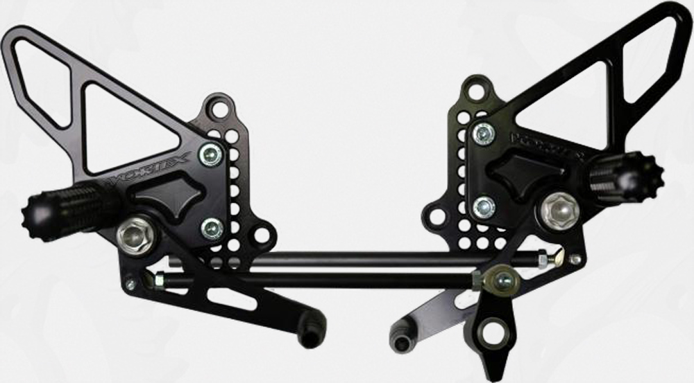 Adjustable Rearset - Black - For 07-13 Ducati 1098 1198 848 - Click Image to Close