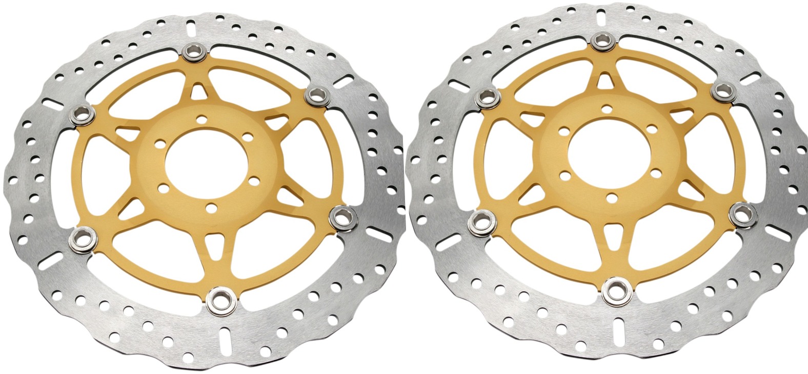 Floating Contour Brake Rotor Front Set - Click Image to Close