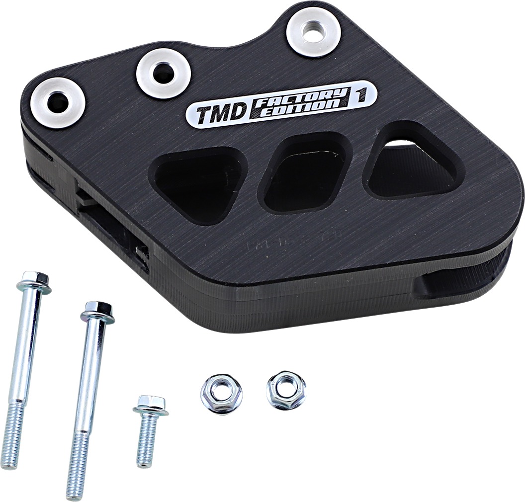 Black Factory Edition 1 Rear Chain Guide - For 93-04 Honda CR 125/250 & CRF - Click Image to Close