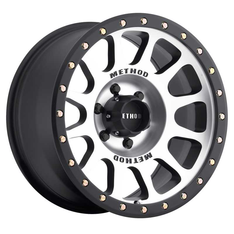 MR305 NV 18x9 +18mm Offset 6x5.5 108mm CB Machined/Black Street Loc Wheel - Click Image to Close