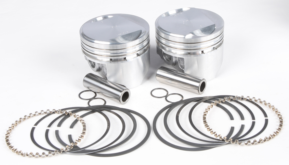 Cast Piston Kit EVO 80CI 9.6:1 +.020 - Click Image to Close