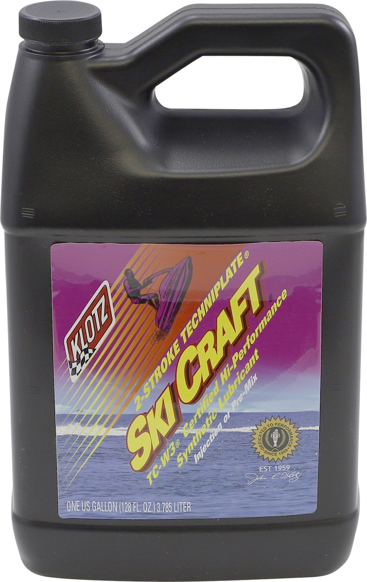 Klotz SkiCraft TechniPlate Synthetic 2-Stroke Oil 1 Gallon - Full synthetic 2-stroke oil, 1 gal, for watercraft - Click Image to Close