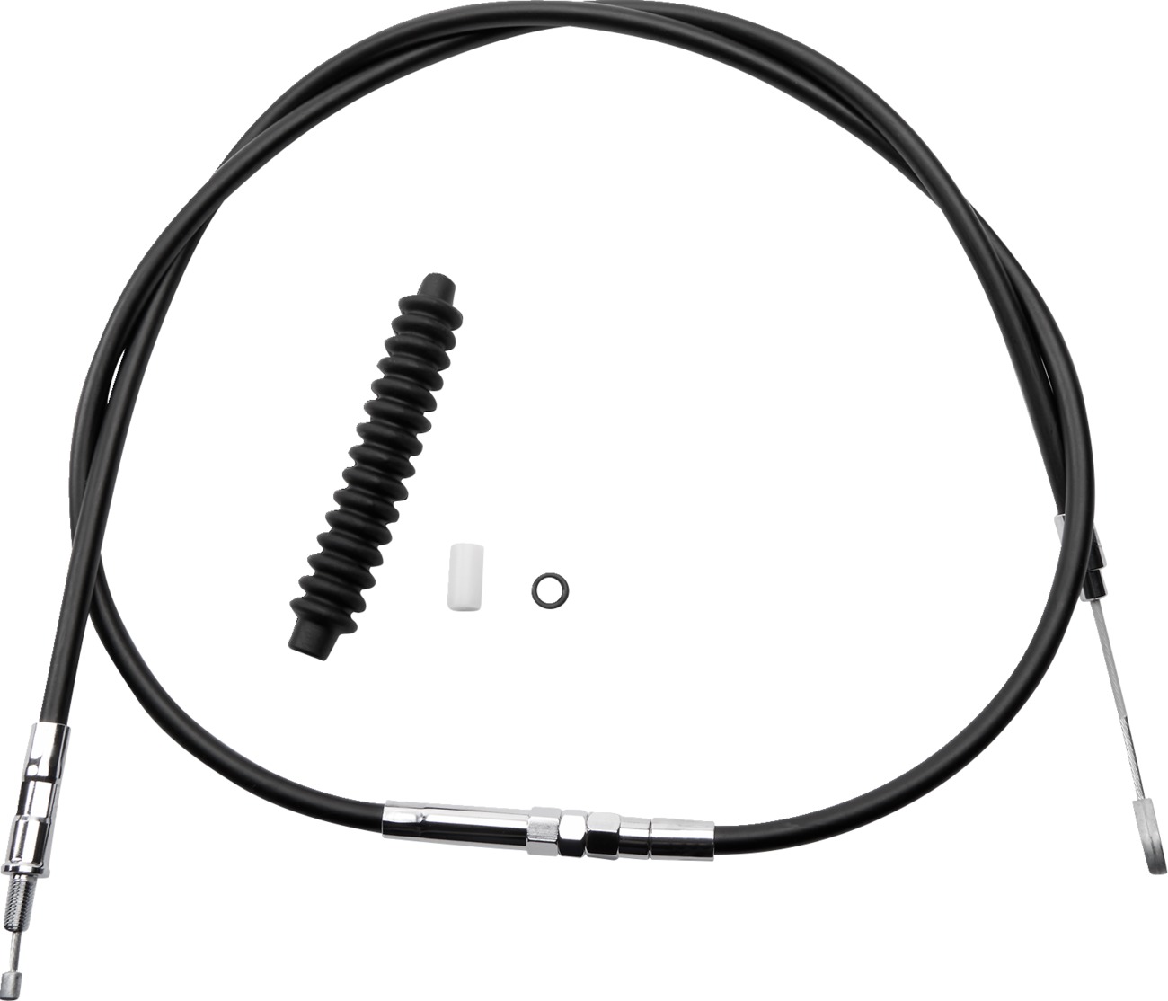 Drag Specialties Black Vinyl Clutch Cable +6in Alternate Length Harley - Black vinyl clutch cable +6in For Harley models - Click Image to Close