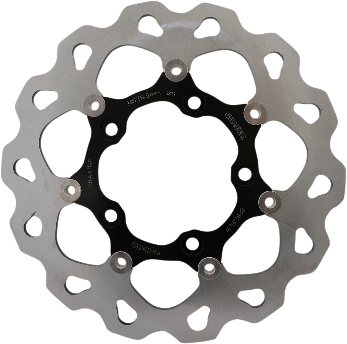 Floating Wave Rear Brake Rotor - For 06-17 HD V-Rod - Click Image to Close