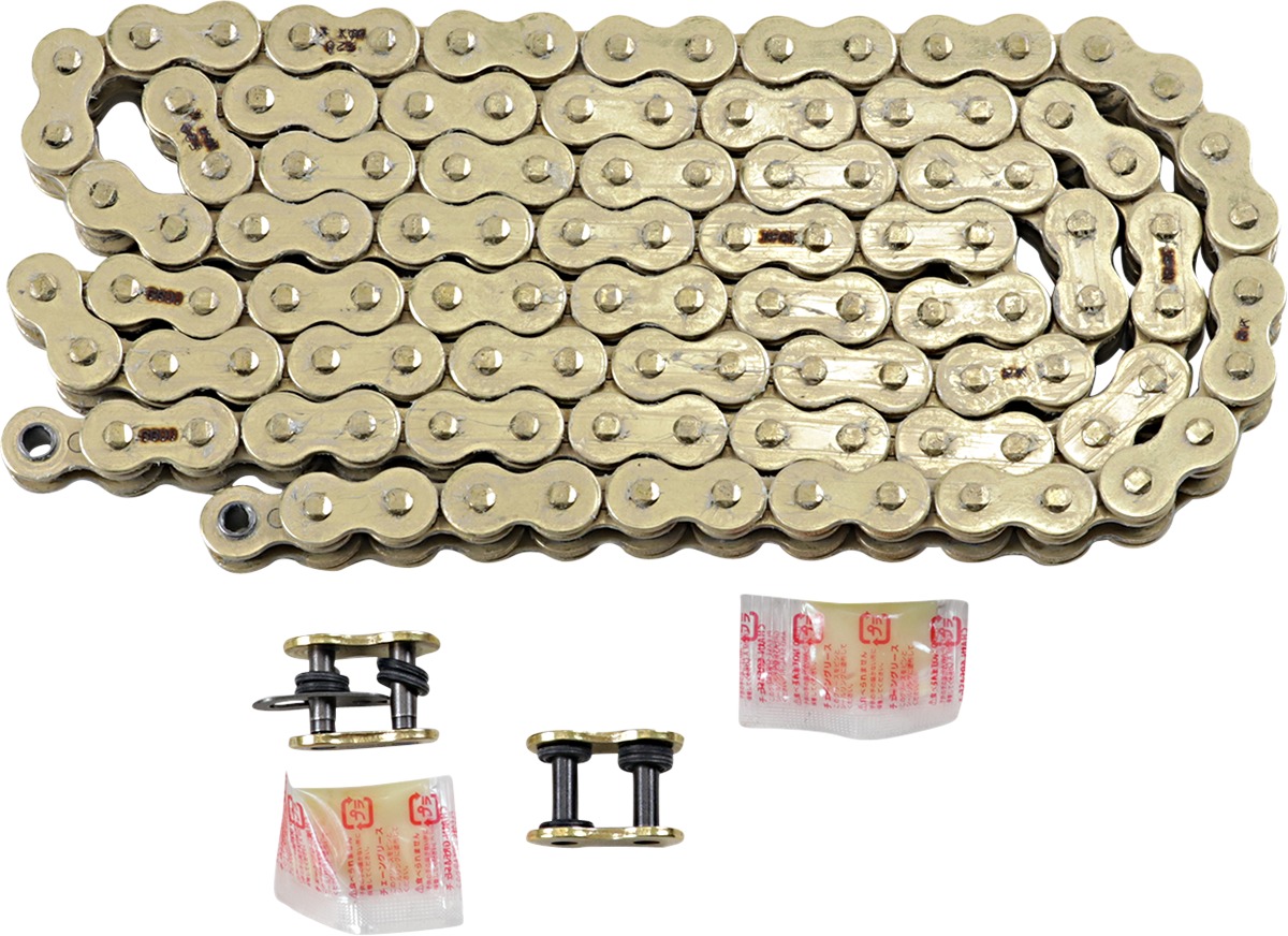 RK 520 MAX X RX-Ring Chain Gold 114 Links - RX-ring sealed gold chain, 114 links, 520 size - Click Image to Close