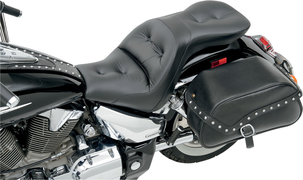 Saddlemen Explorer RoadSofa Seat Honda VTX1300C Black - Touring comfort seat For Honda VTX1300C - Click Image to Close